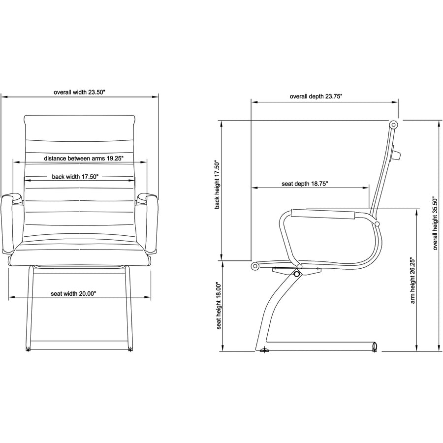 Lorell Modern Guest Chairs - 59539