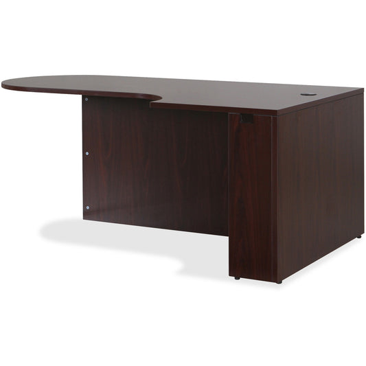Lorell Essentials Right Peninsula Desk Box 1 of 2