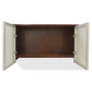 Lorell Wall-Mount Hutch Frosted Glass Door - 59576