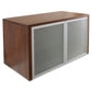 Lorell Wall-Mount Hutch Frosted Glass Door - 59576