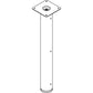 Lorell Essentials Laminate Furniture Peninsula Post For Peninsula Desk (Box 2 of 2) - 59578