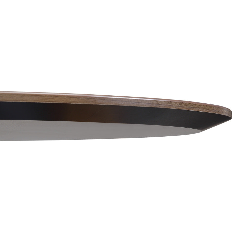 Lorell Electric Height-Adjustable Mahogany Knife Edge Tabletop - 59609