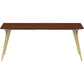 Lorell Electric Height-Adjustable Mahogany Knife Edge Tabletop - 59613