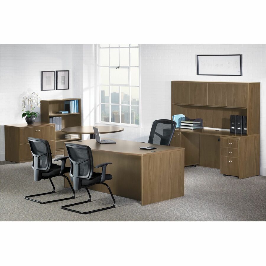 Lorell Essentials Series Stack-on Hutch with Doors - 69978