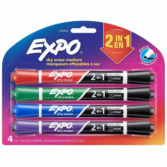 Expo 2-in-1 Dry Erase Markers