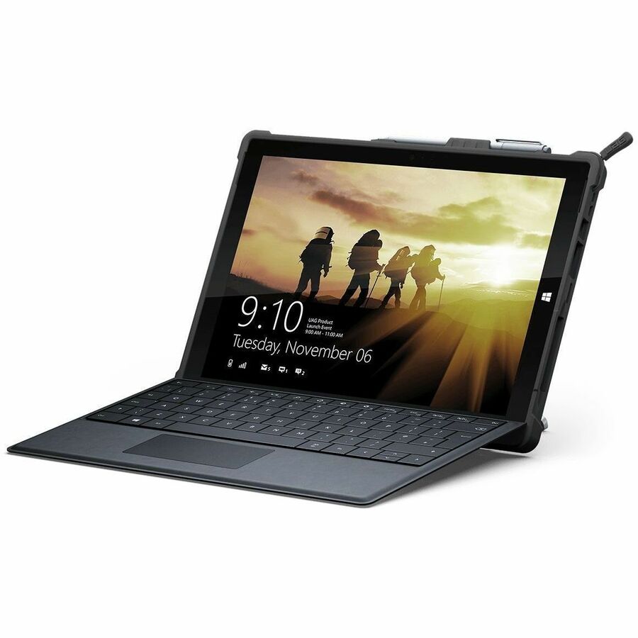 Urban Armor Gear Metropolis Carrying Case (Folio) Microsoft Surface Pro 4, Surface Pro (5th Gen), Surface Pro 6, Surface Pro 7, Surface Pro 7+ Tablet - Black - UAG-SFPRO4-BLK-VP