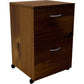 Nexera Essentials Mobile Filing Cabinet, 2-Drawer, Truffle
