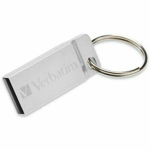 Verbatim 64GB Metal Executive USB Flash Drive - Silver - 98750