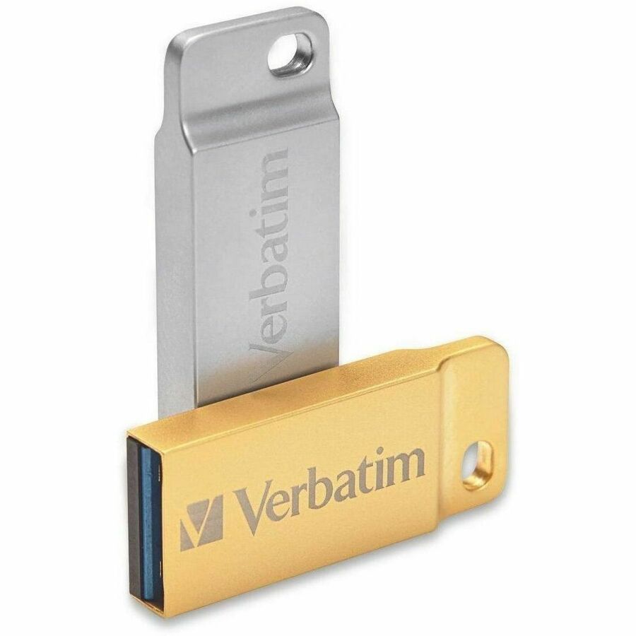 Verbatim 64GB Metal Executive USB Flash Drive - Silver - 98750