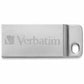 Verbatim 64GB Metal Executive USB Flash Drive - Silver - 98750