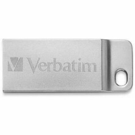 Verbatim 64GB Metal Executive USB Flash Drive - Silver - 98750