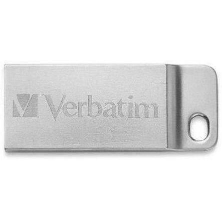 Verbatim 16GB Metal Executive USB Flash Drive - Silver - 98748