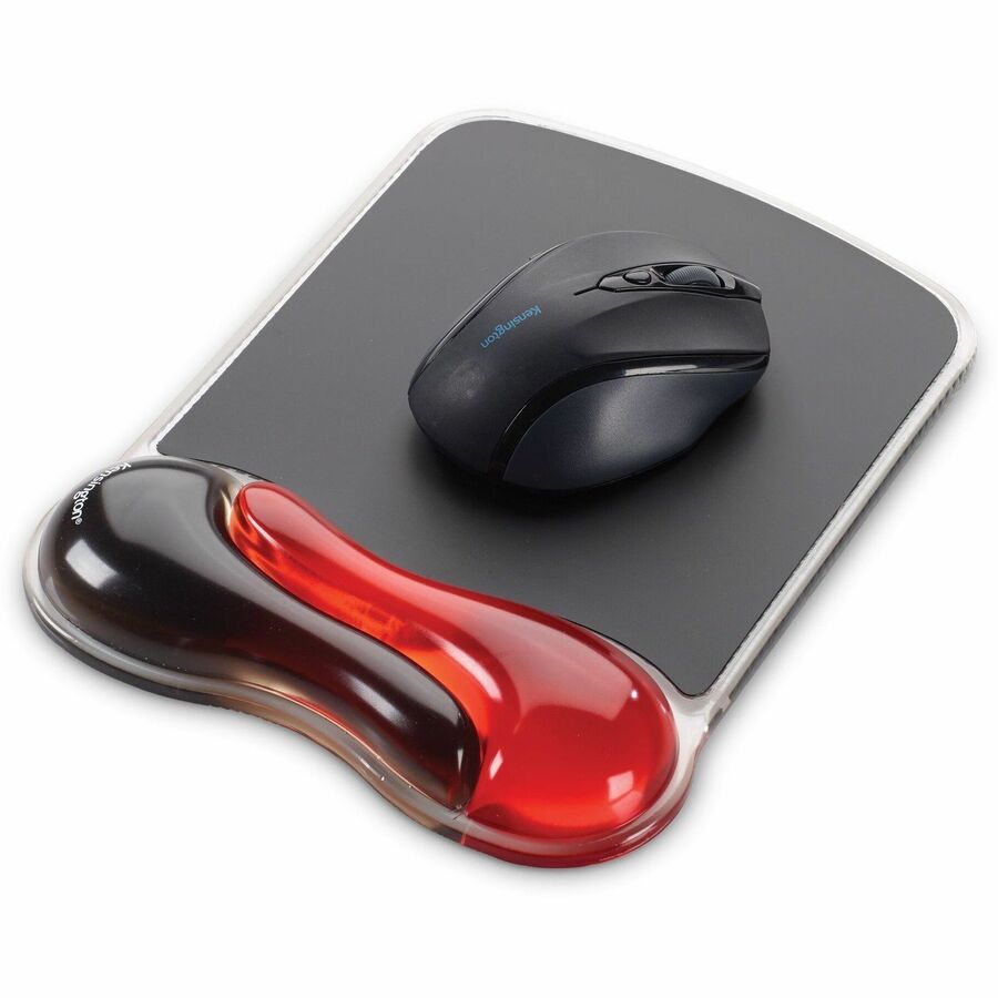 Kensington Duo Gel Mouse Pad Wrist Rest - Red - K62402AM