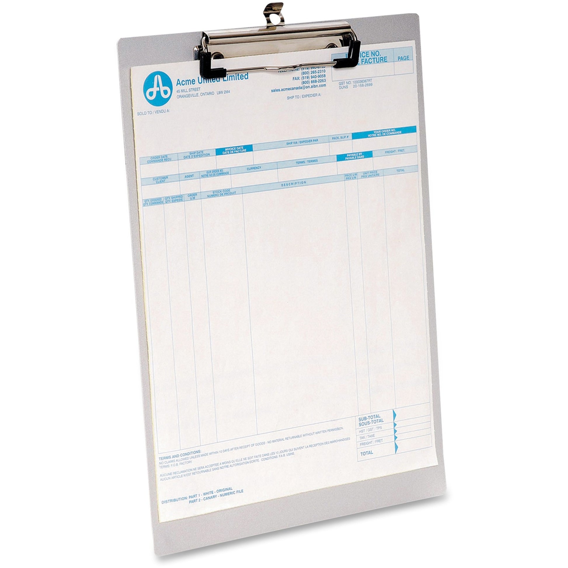 Westcott Letter Size Aluminum Clipboard