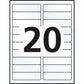 Avery&reg; Rectangle Clear Labels with Easy Peel&reg;1" x 4" , for Laser/Inkjet Printers - 7661