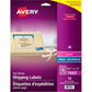 Avery&reg; Rectangle Clear Labels8-1/2" x 11" , for Laser/Inkjet Printers
