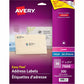 Avery&reg; Rectangle Clear Labels with Easy Peel&reg;1" x 2-5/8" , for Laser/Inkjet Printers