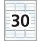 Avery&reg; Rectangle Clear Labels with Easy Peel&reg;1" x 2-5/8" , for Laser/Inkjet Printers - 7666