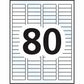 Avery&reg; Rectangle Clear Labels with Easy Peel&reg; 1/2" x 1-3/4" , for Laser/Inkjet Printers - 7667