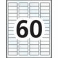 Avery&reg; Rectangle Clear Labels with Easy Peel&reg; 2/3" x 1-3/4" , for Laser/Inkjet Printers - 7668