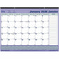 Blueline Monthly Desk Pad Calendar with Vinyl Strip, 21-1/4" x 16" , Bilingual