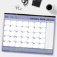 Blueline Monthly Desk Pad Calendar with Vinyl Strip, 21-1/4" x 16" , Bilingual - C181731BV