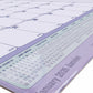 Blueline Monthly Desk Pad Calendar with Vinyl Strip, 21-1/4" x 16" , Bilingual - C181731BV