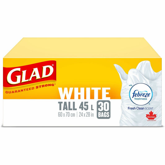 Glad Easy-Tie Tall White Kitchen Catchers Bags