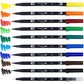Tombow Dual Brush Art Pen 10-piece Set - Primary Colours - 56167