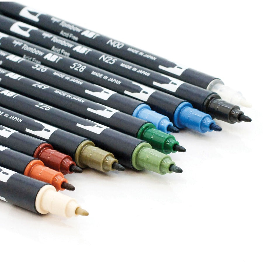 Tombow Dual Brush Art Pen 10-piece Set - Landscape Colours - 56169