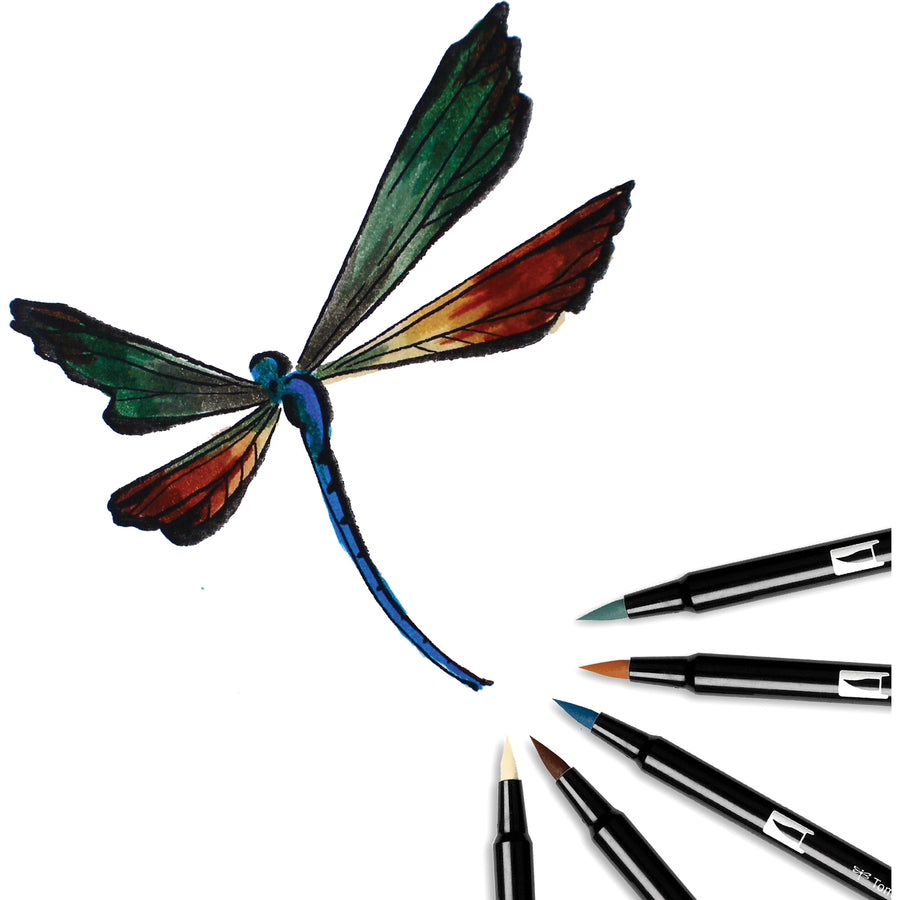 Tombow Dual Brush Art Pen 10-piece Set - Landscape Colours - 56169