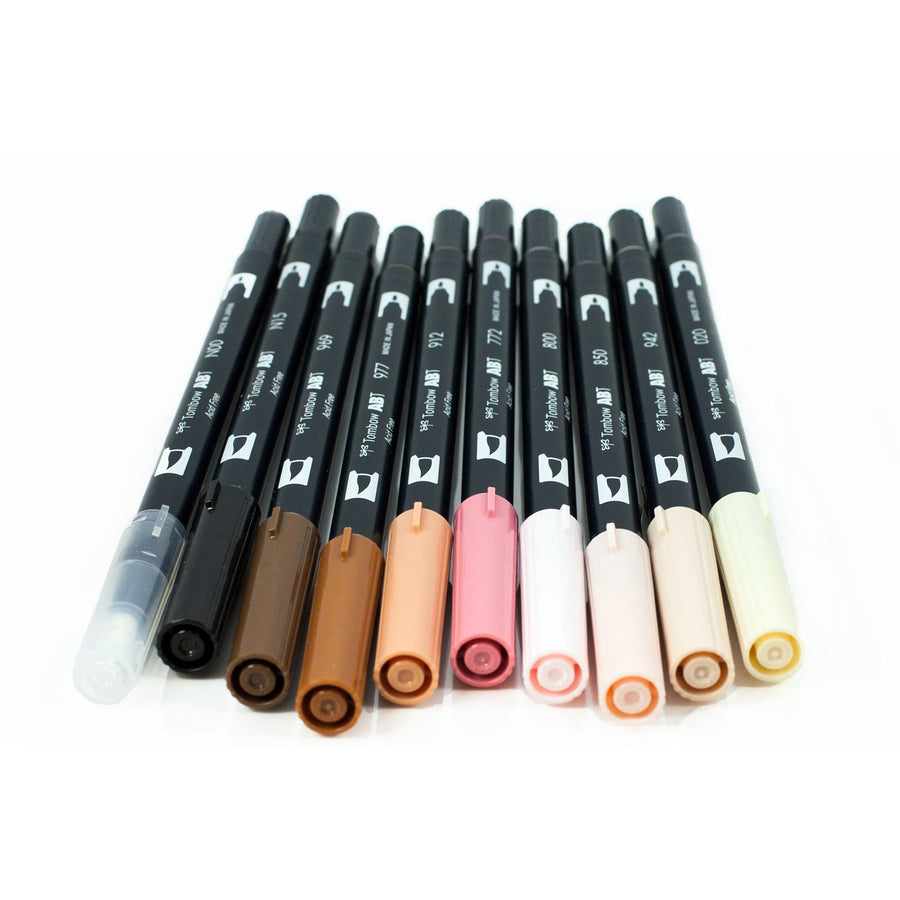 Tombow Dual Brush Art Pen 10-piece Set - Portrait Colours - 56170