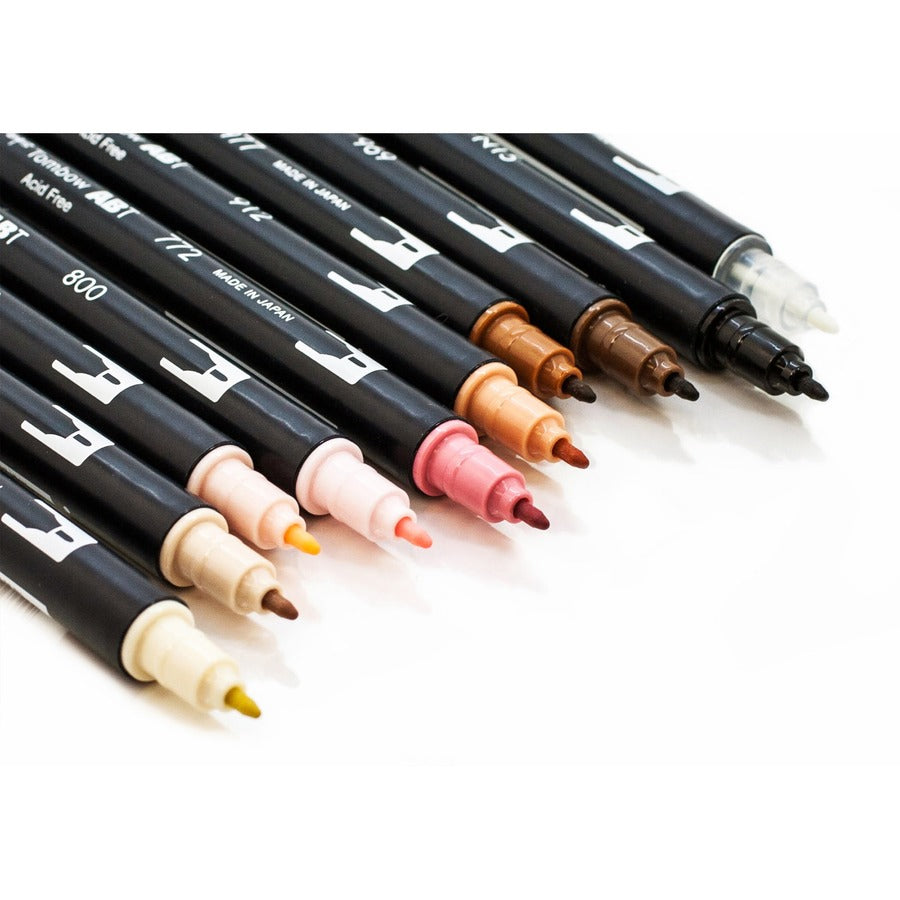 Tombow Dual Brush Art Pen 10-piece Set - Portrait Colours - 56170