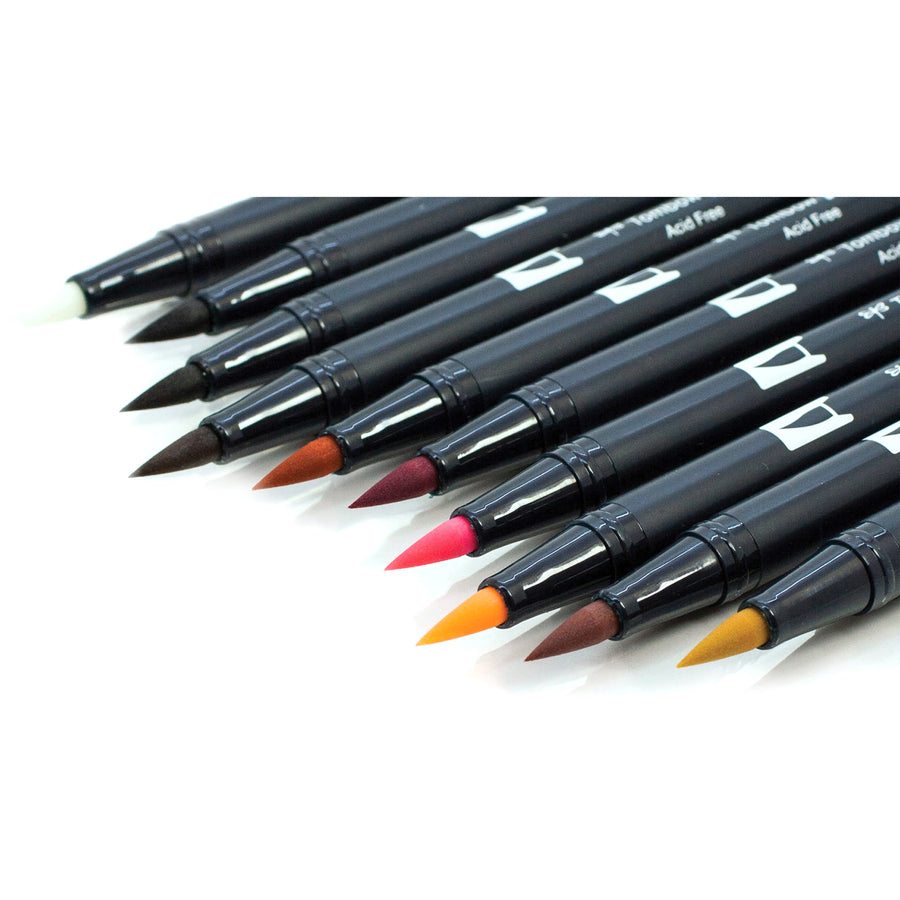 Tombow Dual Brush Art Pen 10-piece Set - Portrait Colours - 56170