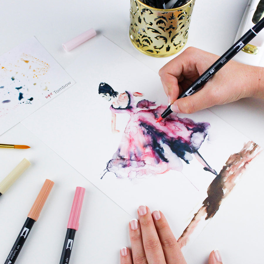 Tombow Dual Brush Art Pen 10-piece Set - Portrait Colours - 56170