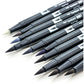 Tombow Dual Brush Art Pen 10-piece Set - Grayscale Colours - 56171