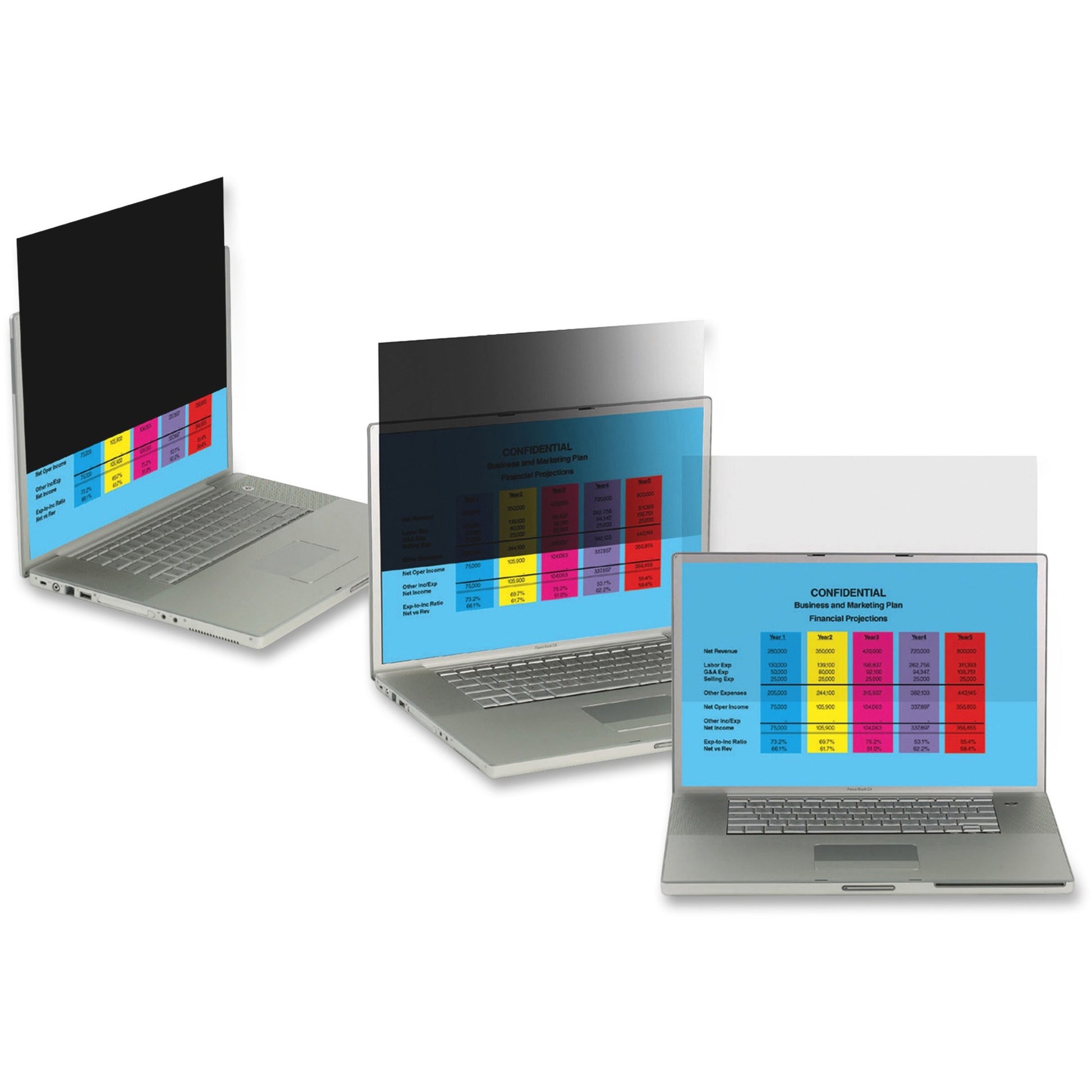 3M LCD Monitor Blackout Privacy Filters Clear