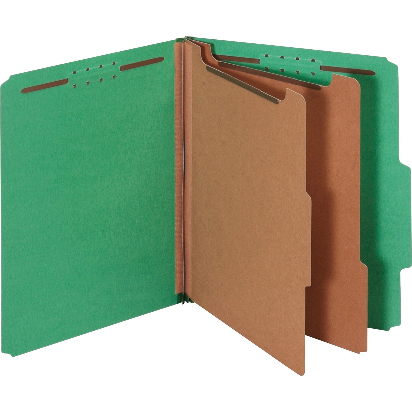 Pendaflex 2/5 Tab Cut Letter Recycled Classification Folder with Fastener