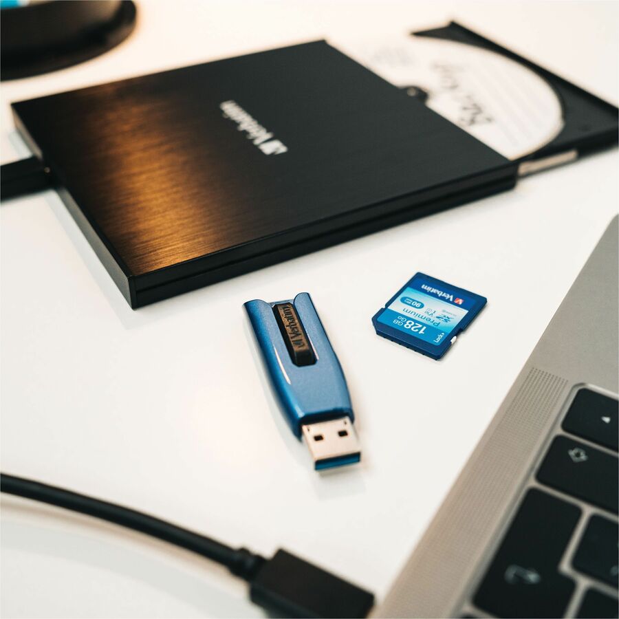 Verbatim 256GB Store 'n' Go V3 Max USB 3.0 Flash Drive - Blue - 49809