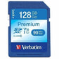 Verbatim 128GB Premium SDXC Memory Card, UHS-I V10 U1 Class 10