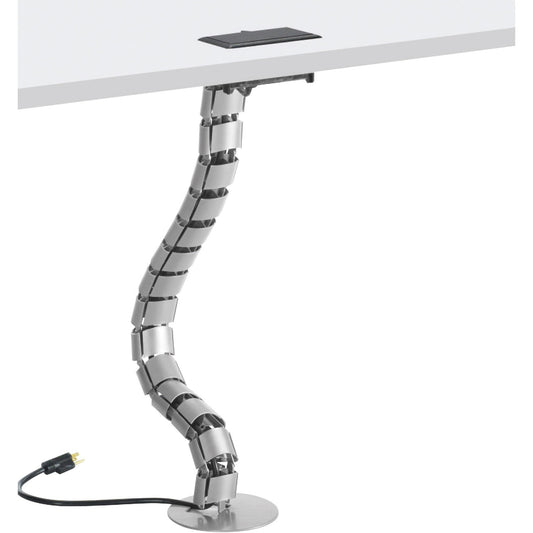 Global Cable Management Flexible Cable Snake 31-1/4"L Silver