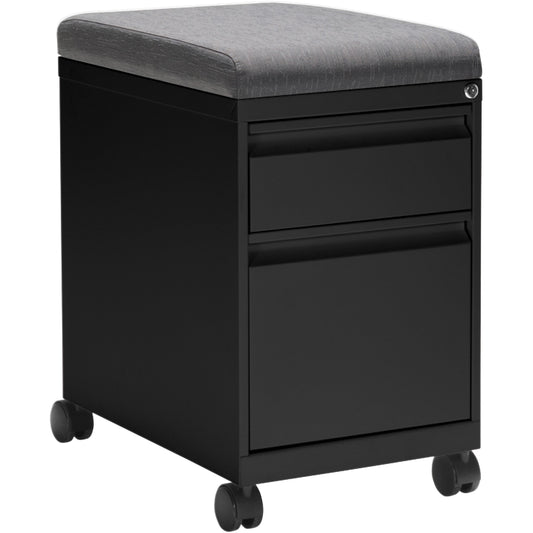 MVLPED 23" Box/File Mobile Pedestal, Black