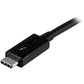 StarTech.com 1m (3.3ft) Thunderbolt 3 Cable, 20Gbps, 100W PD, 4K Video, Thunderbolt-Certified, Compatible w/ TB4/USB 3.2/DisplayPort - TBLT3MM1M