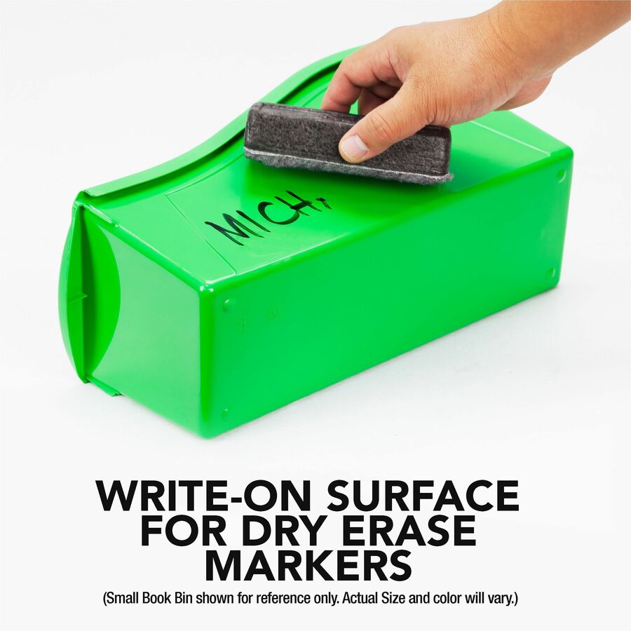 Storex Large Book Bin, Assorted Colors, Set of 5 - 70105U06C