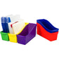 Storex Large Book Bin, Assorted Colors, Set of 5 - 70105U06C