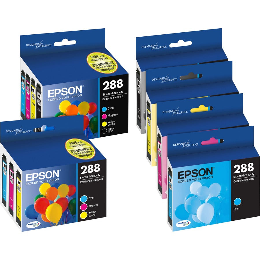 Epson DURABrite Ultra 288 Original Standard Yield Inkjet Ink Cartridge - Black - 1 Each - T288120-S