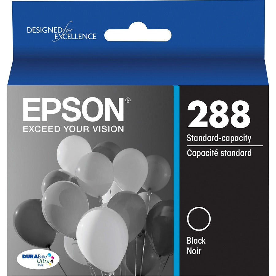 Epson DURABrite Ultra 288 Original Standard Yield Inkjet Ink Cartridge - Black - 1 Each - T288120-S