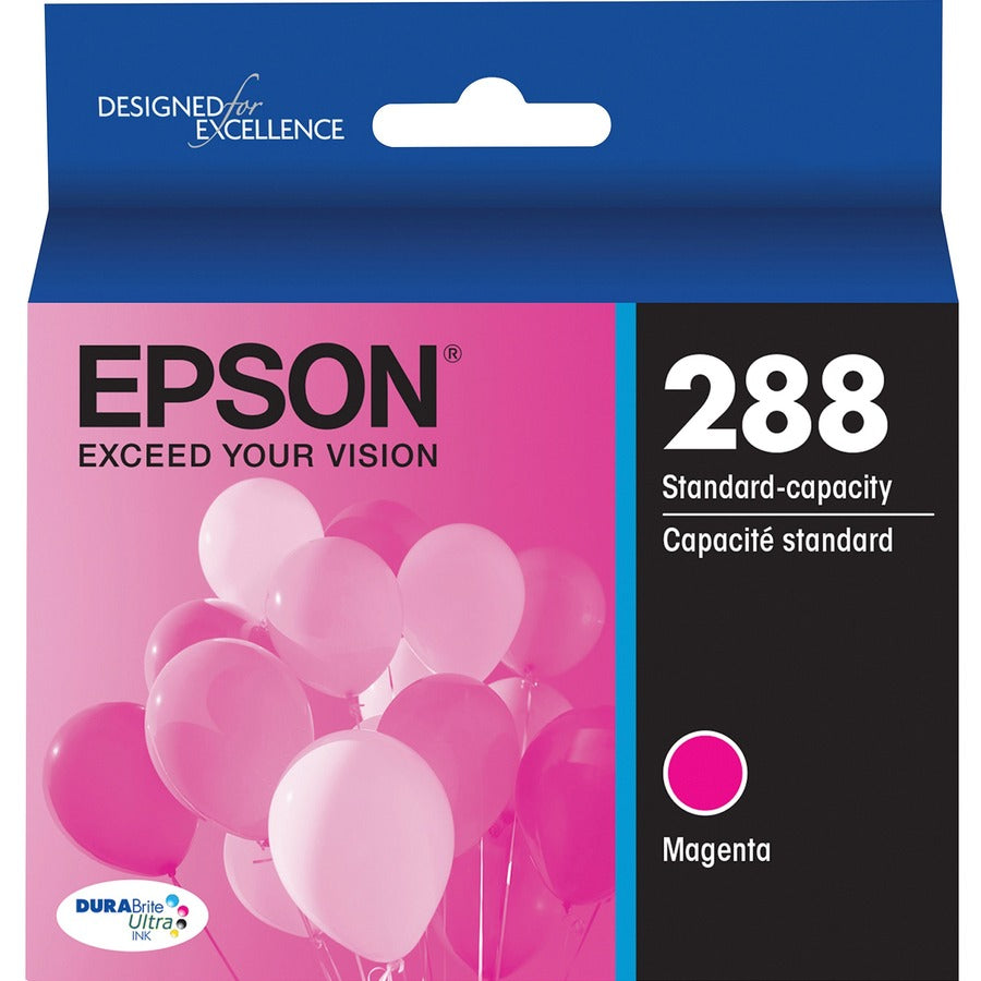 Epson DURABrite Ultra 288 Original Standard Yield Inkjet Ink Cartridge - Pigment Magenta - 1 Each - T288320-S