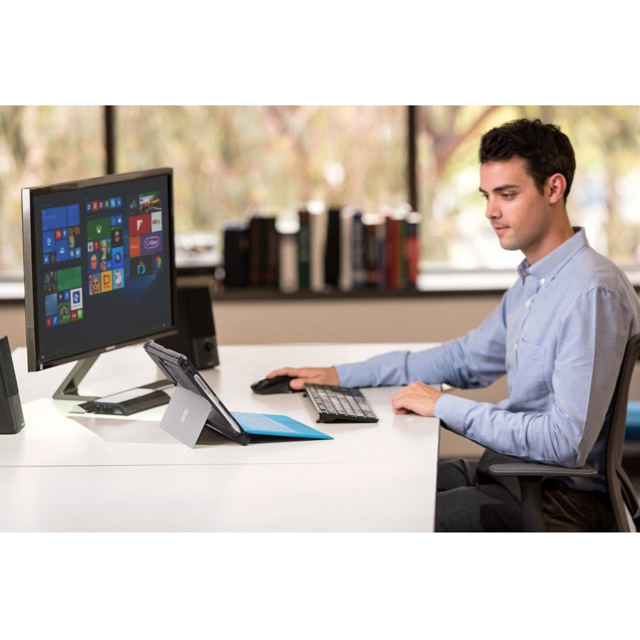 Kensington BlackBelt Carrying Case (Book Fold) Microsoft Surface Pro 4, Surface Pro 6, Surface Pro 7 Tablet, Pen - Black - 97442