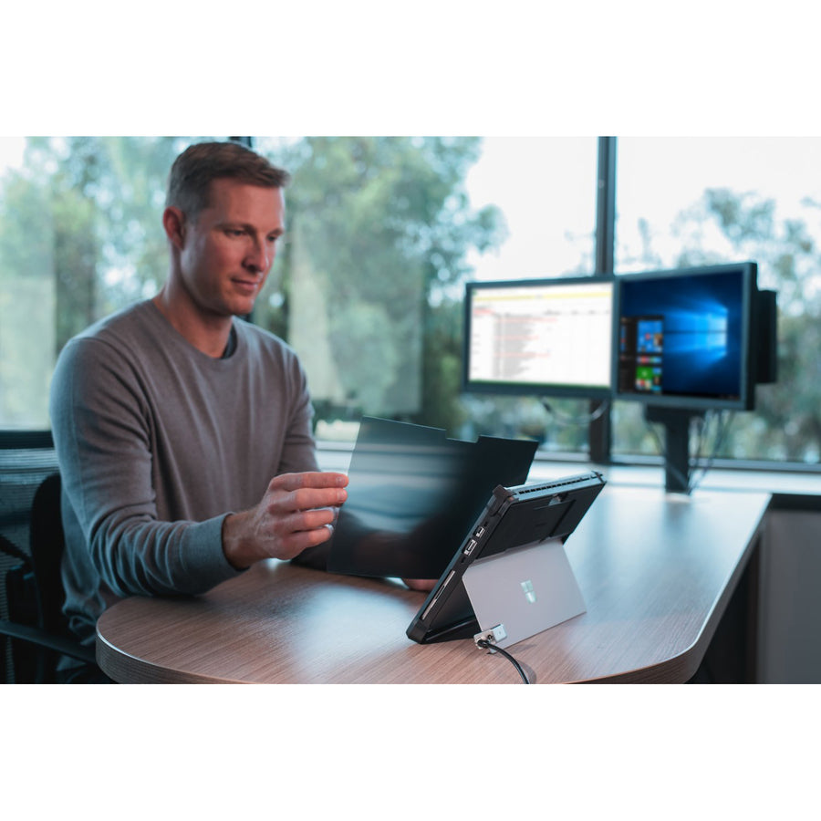 Kensington BlackBelt Carrying Case (Book Fold) Microsoft Surface Pro 4, Surface Pro 6, Surface Pro 7 Tablet, Pen - Black - 97442